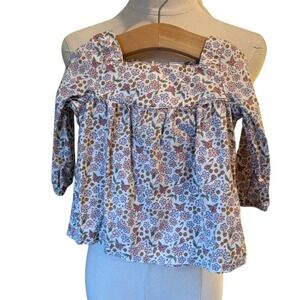 Carter's Infant Girl Long Sleeved Floral Top Dress - size 9 mos.